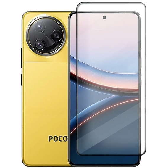 3D Tempered Glass for Xiaomi Poco F7 Ultra, black frame