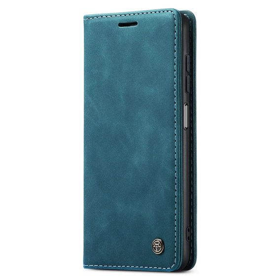 CASEME case for Samsung Galaxy M33 5G, Leather Wallet Case, blue