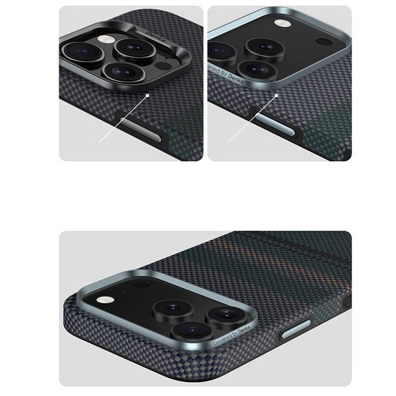 BENKS Kevlar Magnetic Armor Pro Aurora 600D C070 case for MagSafe for iPhone 17 Pro Max