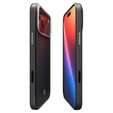 Spigen Enzo Aramid MagSafe case for iPhone 17 Pro, carbon black / silver