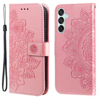 Flip case for Samsung Galaxy M15 5G, Mandala, pink