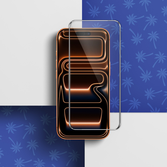 Diamond Palm Tempered Glass for iPhone 17 Pro / 17 / 16 Pro