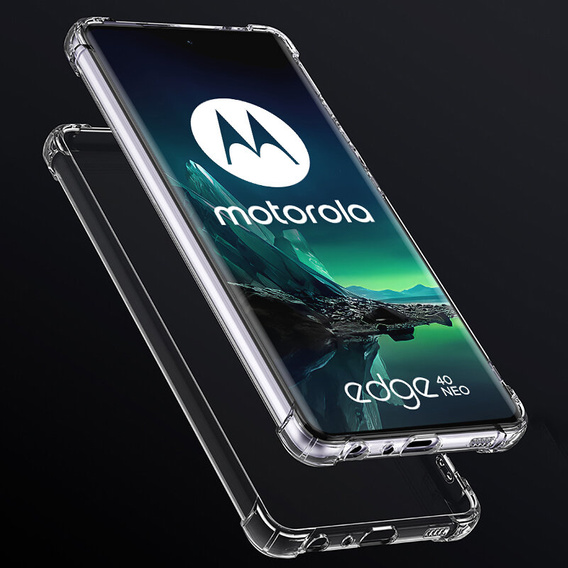Case for Motorola Edge 40 Neo, Dropproof, transparent
