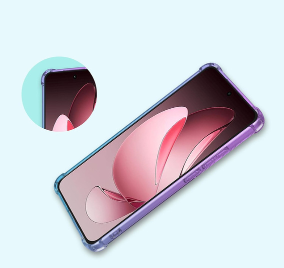 Case for Oppo Reno 13 Pro, Gradient Dropproof, Purple / blue