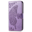 Flip case for Honor Magic 6 Lite 5G, Butterfly, purple