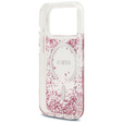 GUESS Resin Bottom Glitter MagSafe Case for iPhone 17 Pro