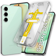 2x Tempered Glass for Samsung Galaxy S24 FE, ERBORD Easy App 9H Screen Protector