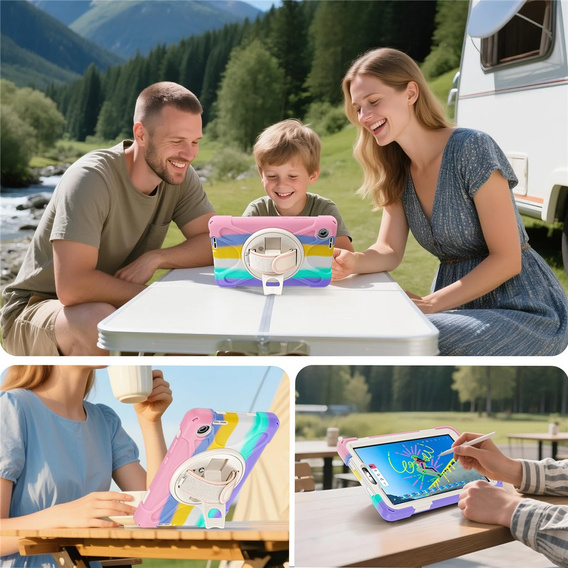 Armoured case with stand and shoulder strap for Lenovo Tab One