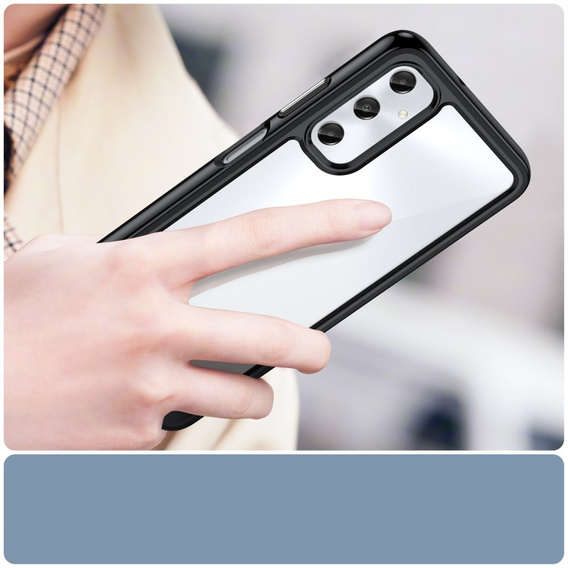 Case for Samsung Galaxy A05s 4G, Fusion Hybrid, transparent / black