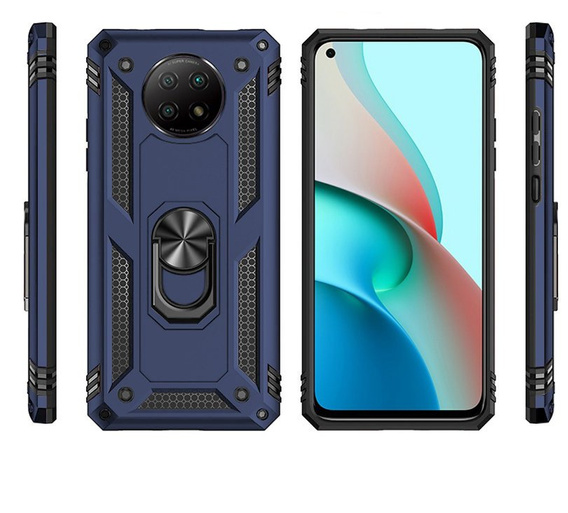 Armor Case for Xiaomi Redmi Note 9T 5G, Nox Case Ring, blue