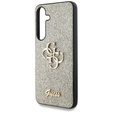 GUESS Fixed Glitter Big 4G Logo case for Samsung Galaxy S25