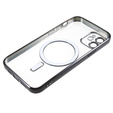 Case for iPhone 12, Electro MagSafe, black + Screen Glass