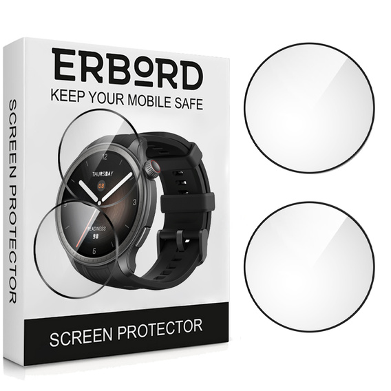 2x ERBORD Hybrid Glass for Amazfit Balance