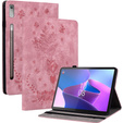 Flap case for Lenovo Tab P12, flower, light pink