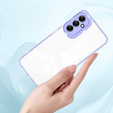 Case for Samsung Galaxy A14 5G, Fusion Hybrid, transparent / purple
