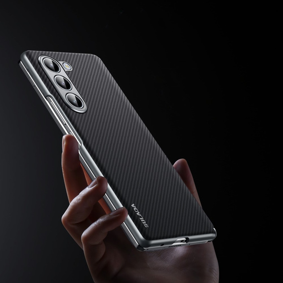 SULADA Carbon Fibre Case for MagSafe for Samsung Galaxy Z Fold6 5G, black