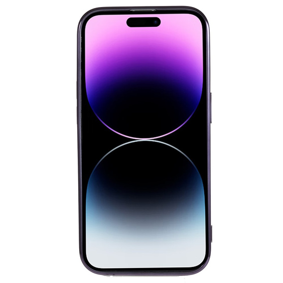 Case for iPhone 14 Pro, Electro MagSafe, purple + Screen Glass