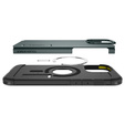 Spigen case for iPhone 16 Pro, Tough Armor Mag MagSafe, green + 9H Tempered Glass