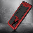 Armored case for Samsung Galaxy S22 Ultra, R-JUST CamShield Slide, red