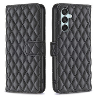 Flip case for Samsung Galaxy M15 5G, Wallet, BINFEN COLOR, black