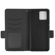 Flip case for Motorola Moto G72, Wallet Litchi Magnet, black