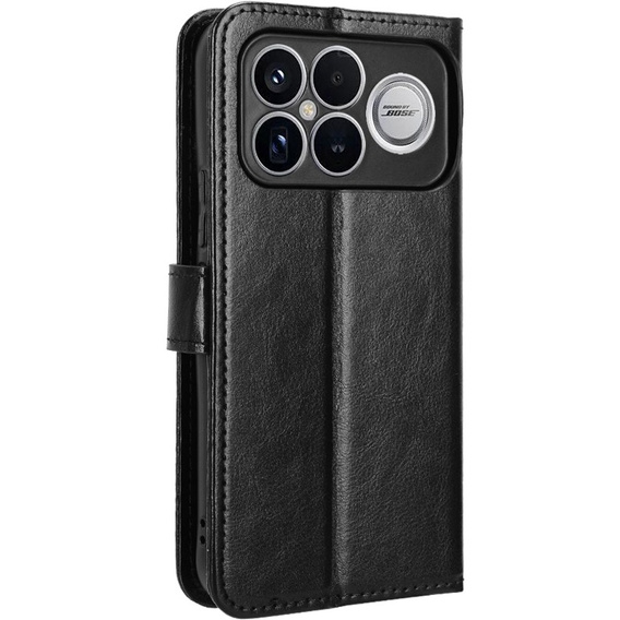 Crazy Horse Wallet flip case for Xiaomi Poco F8 Ultra