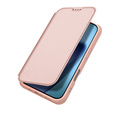 Dux Ducis case for iPhone 17, Skin Pro, with flap, with card slot, pink