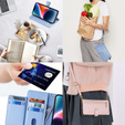 Flip case for Xiaomi Redmi Note 13 Pro 5G, Wallet Zipper Pocket, blue