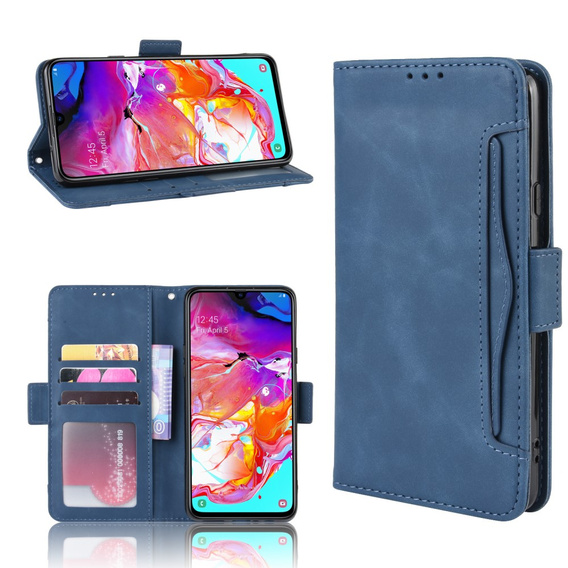 Flip case for Samsung Galaxy A20s, Card Slot, dark blue