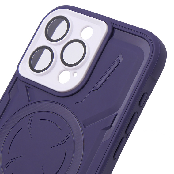 Case for iPhone 15 Pro, ERBORD Armor Mag, purple