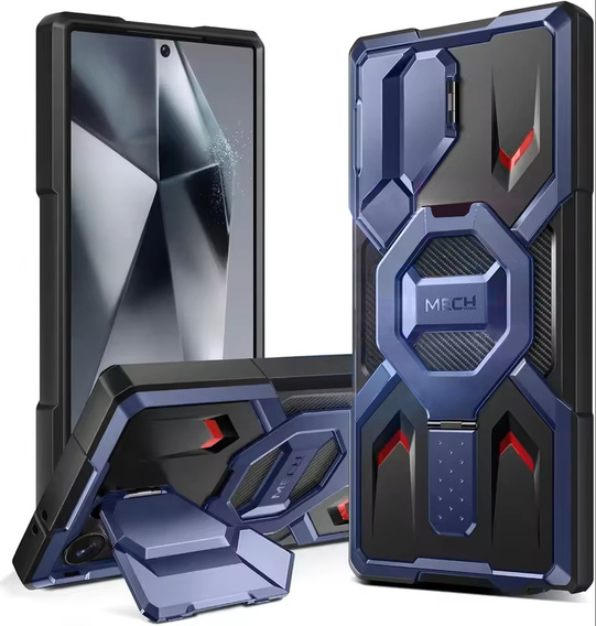 Tongate MECH MagSafe Series Navy Blue Case for Samsung Galaxy S24 Ultra