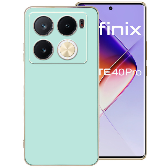 Case for Infinix Note 40 Pro, Glamour CamShield, mint