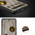 Case for Google Pixel 7A, Leather Hybrid MagSafe, black