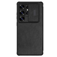 NILLKIN flip case for Samsung Galaxy S25 Ultra, CamShield Qin Pro, leather, black