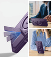 Armored case for Samsung Galaxy S25, Dexnor CamProtect MagSafe, purple (Two frames)