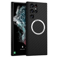 Case for Samsung Galaxy S21 Ultra, Magsafe Slim Carbon, black