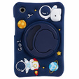 Children's Silicone Case for Samsung Galaxy Tab A9 T220 X110 / X117, Armored, Astronaut, Navy Blue