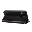 Flip case for Huawei P20 Lite, Glitter Zipper Wallet, black