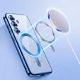 Case for Samsung Galaxy A16, Electro MagSafe, blue + Screen Glass