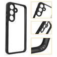 Case for Samsung Galaxy S24+ Plus, Fusion Hybrid, with camera protection, transparent / black