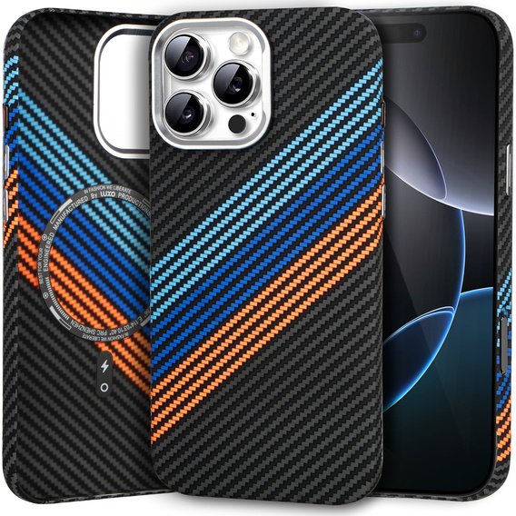 MagSafe's iPhone 16 Pro Case, Carbon Fiber, dark blue
