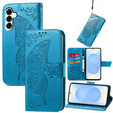 Flip case for Samsung Galaxy S25 FE, Butterfly, blue