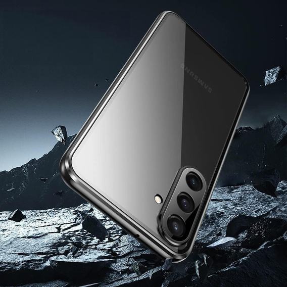 Case for Samsung Galaxy A36, Magnetic Dual Glass, black