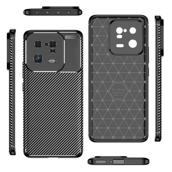 Case for Xiaomi 13 Pro, Carbon Gel, black