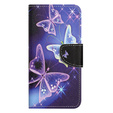 Flip case for Samsung Galaxy M15 5G, Wallet, Sparkling Butterflies