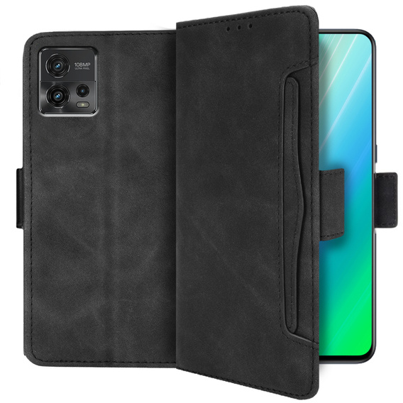 Flip case for Motorola Moto G72 4G, Card Slot, black
