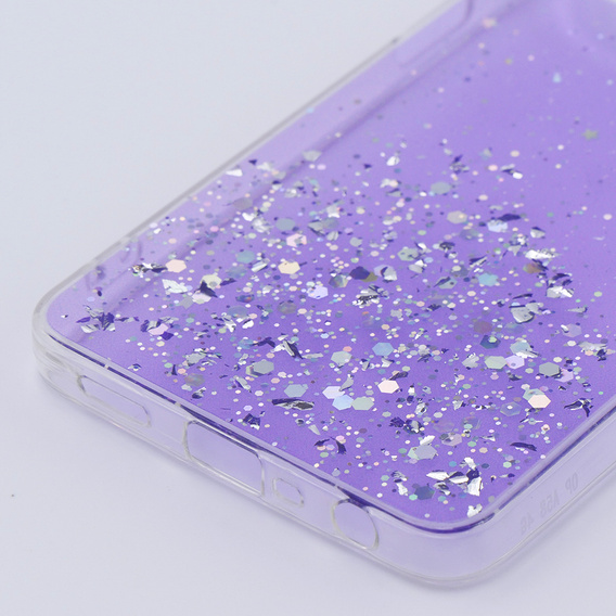 Case for Oppo A58 4G, Glittery, purple
