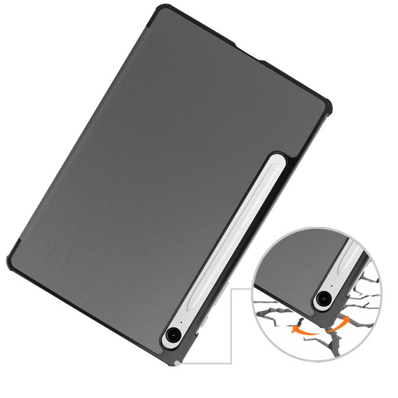 Case for Samsung Galaxy Tab S9 FE, Tri-fold, grey