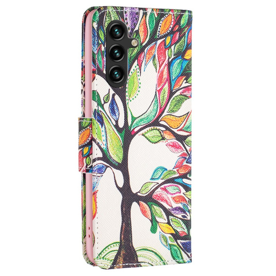 Flip case for Samsung Galaxy A05s, Wallet, Tree of life, white