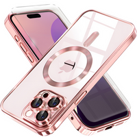Case for iPhone 16 Pro Max, Electro MagSafe, pink + Screen Glass